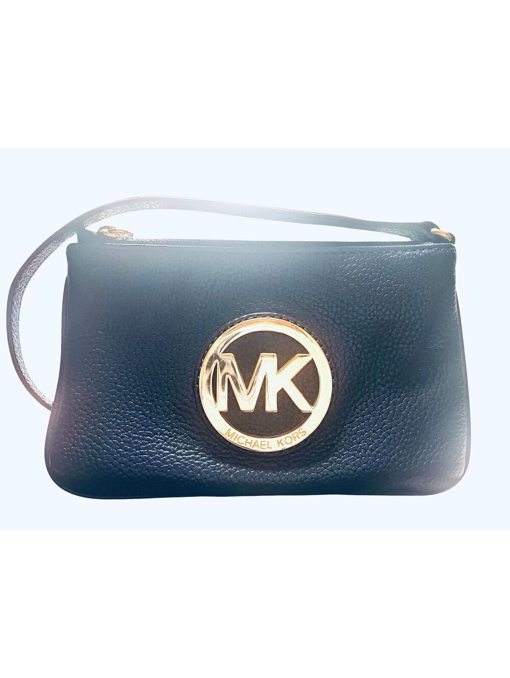 WR30. Michael Kors Fulton Medallion Wristlet - Navy